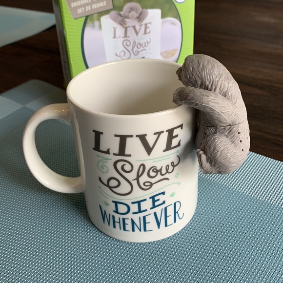New - Genuine Fred Infuser and Mug Gift Set - Sloth - Picture 2 of 7